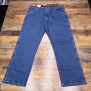 Wrangler Regular Fit Jeans Mens 40x29 Mid Rise Stretch Waist New